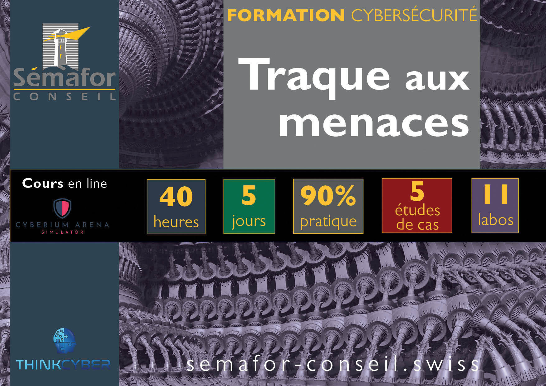 Traque aux menaces - 5 jours en ligne